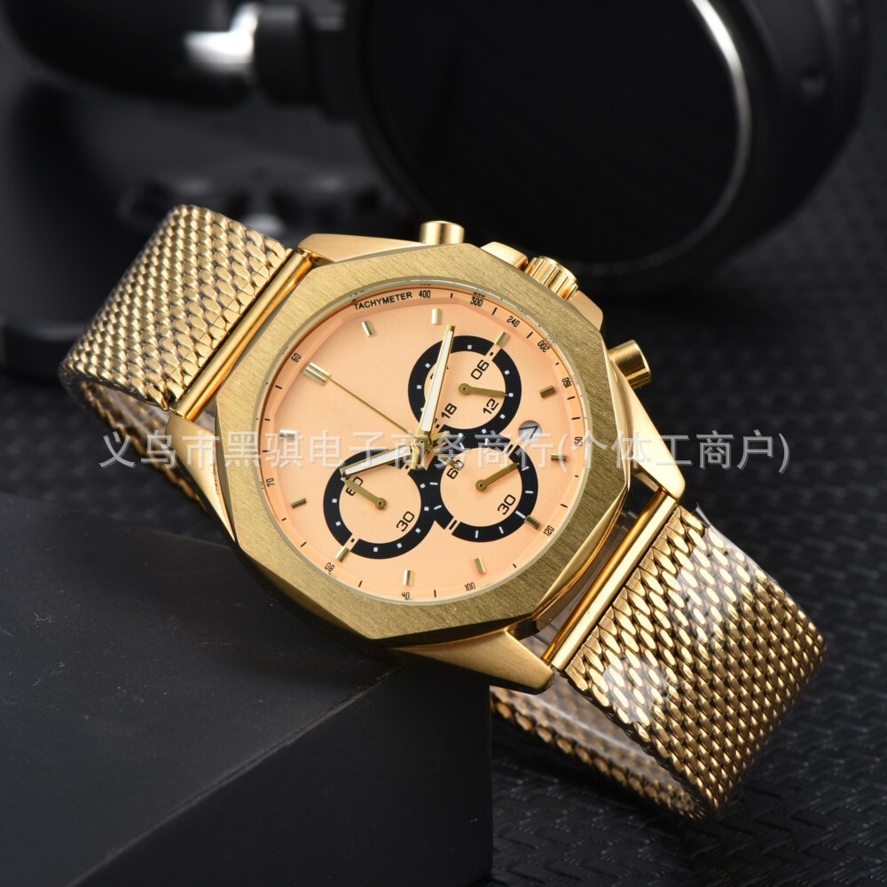 แฟชั่น แฟชั่น ❤ ขายร้อน Bojia Full-Function Chronograph Quartz Watch Net พร้อม Za034140 Ff7