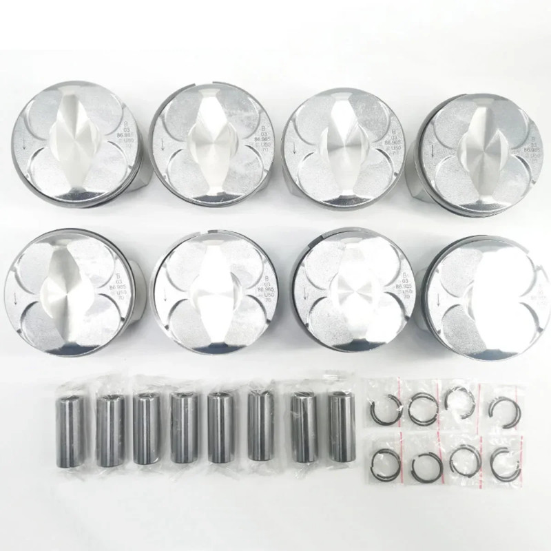 8 PCS 11257546489 11 25 7 546 489 11257545007 Engine Piston for BMW 540i 740i E36 E46 E60 4.0L V8 N
