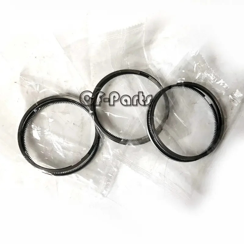 New 3 Sets Piston Ring Set for Yanmar Excavator Forklift 3TNV88 3TNV88-GGE STD