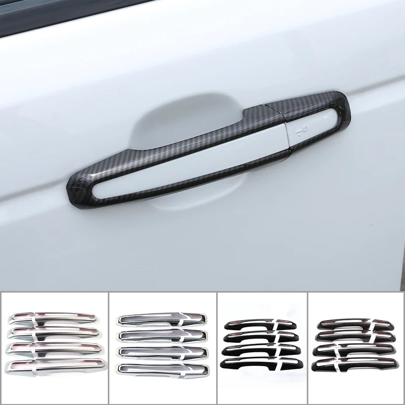 8pcs For Jaguar XF XFL XE XEL F-Pace E-Pace 2016-2022 ABS Door Handle Cover Trim Car Decoration Sty