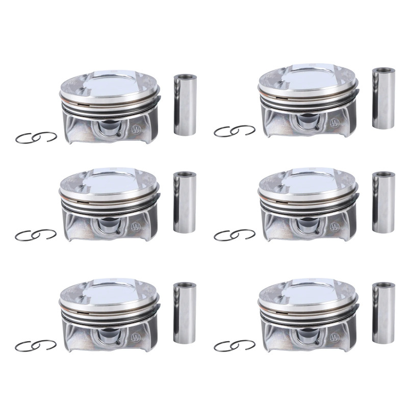 EA839 6pcs Pistons Rings Set For Porsche Audi A6 S4 S5 B9 Q7 Q8 A7 3.0L 9A710706530 9A710706531 06M