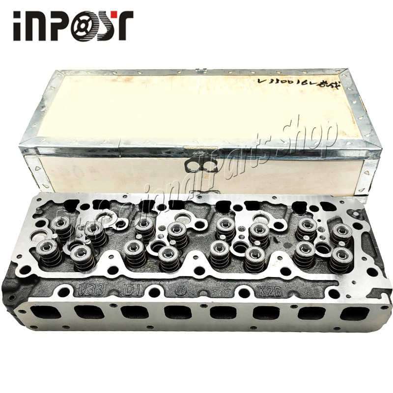 16V V3300 Complete Cylinder Head with valve For Kubota Engine 16V V3300 V3300-DI