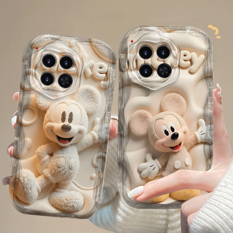 สําหรับ TECNO Camon 30 40 Prime Pro 5G 4G CL679 น่ารักน่ารัก Mickey การ์ตูน 2D ซิลิโคนนุ่ม TPU กันกร