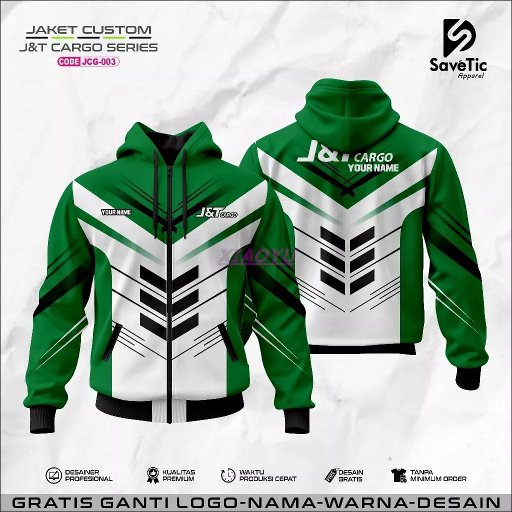 Jaket J&T Cargo พิมพ์เต็ม Sublim/Jaket J&T Cargo/jaket logistic jnt cargo/jaket custom jnt cargo jak