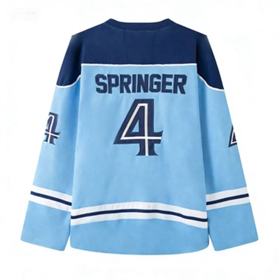 ใหม่ ICE HOCKEY LOOSE LONG-SLEEVED เสื้อผู้ชายทีมการฝึกอบรม PARENT-CHILD ICE HOCKEY เสื้อยืดแฟชั่น S