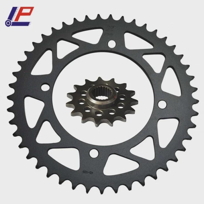 LOPOR 520 CNC 15T 39T Front Rear Motorcycle Sprocket For Yamaha XT600H 1987-1989 XT600K 1991-1994 X