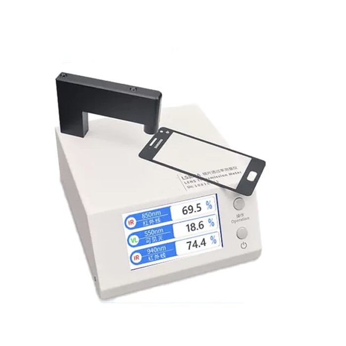 Light Transmission Meter UV400 Tester VLT 430nm Blue 395nm Violet Light Transmittance Tester for Ey