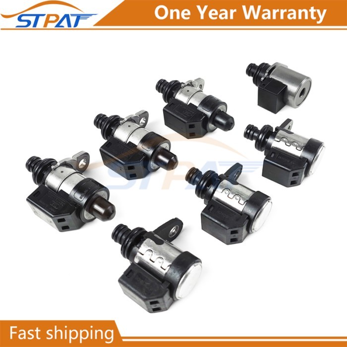 STPAT RE5R05A Transmission Solenoid Valve Kit 0260130030 0260130031 G7T23082 For 2002-2018 Nissan P