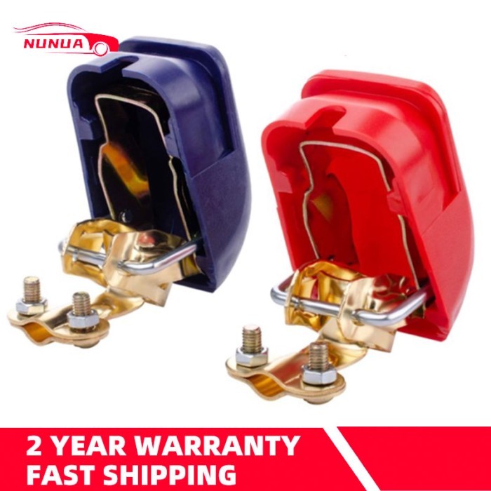 Car Battery Terminal Connector 12V 24V Adjust Disconnect Cover Quick Release Toolless Battery Conne