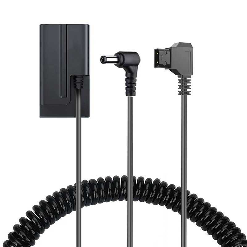 C Power Adapter Cable For Dc5521 D-Tap Connector To Np-F Dummy Battery For Sony NP F550 F570 NP F70