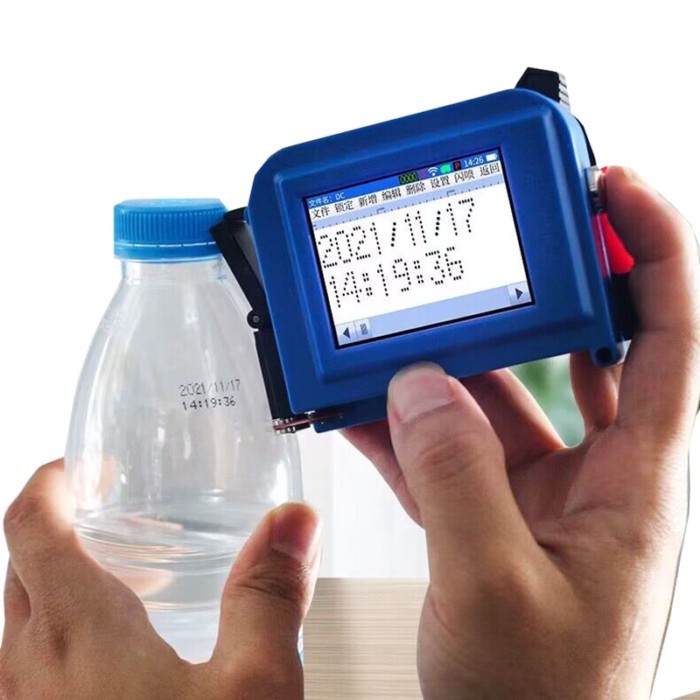 Fully Automatic Handheld Coding Machine Inkjet Printer Printing Production Date Bottle Cap Plastic
