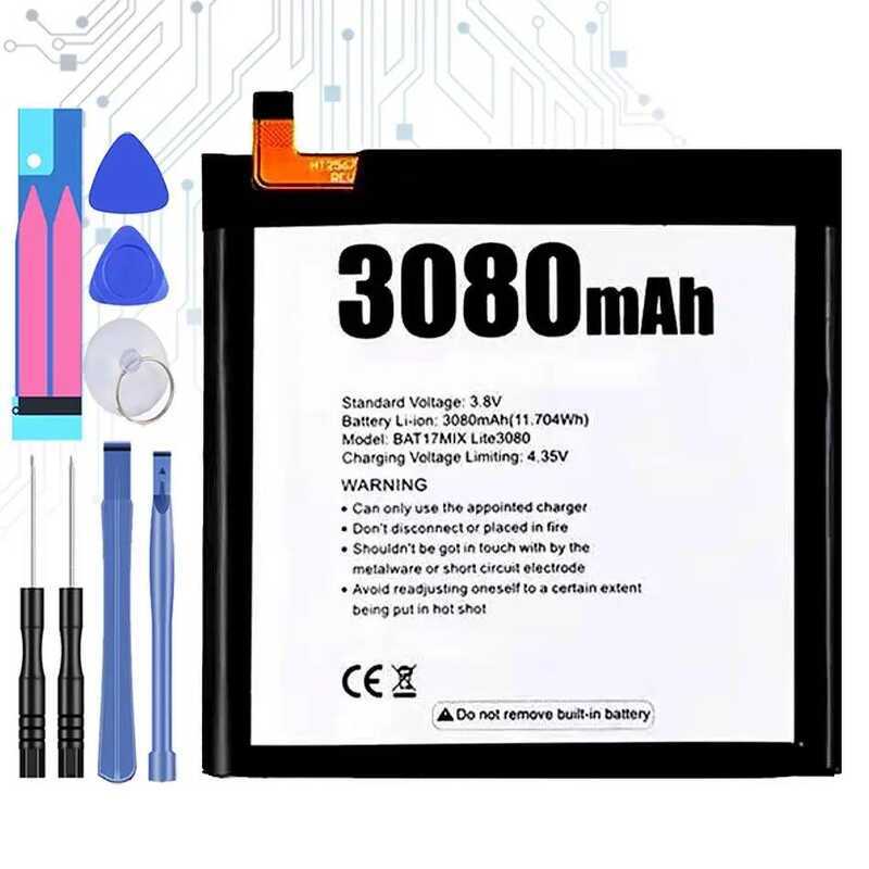 Mobile Phone Battery Environmentally Friendly High-Capacity 3080mAh For Doogee Mix Lite MT6737