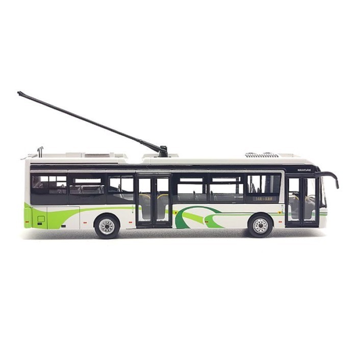 95 Cultural Creative 1: 110 Shanghai Bus Youth JNP6120BEVI 14-Road Alloy Bus Model