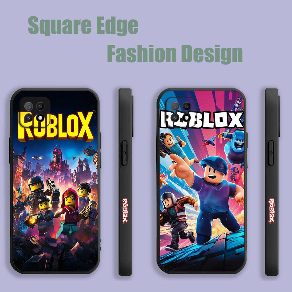 ปลอกสําหรับ Samsung Galaxy S25 S25 ULTRA A16 A36 ROBLOX เกมน่ารัก LCD09 เคสโทรศัพท์ขอบสี่เหลี่ยม