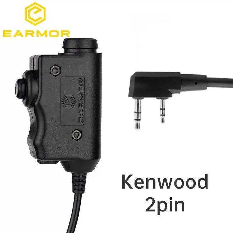 ▥ ต้นฉบับ EARMOR M51 Ptt Adapter หูฟัง Kenwood