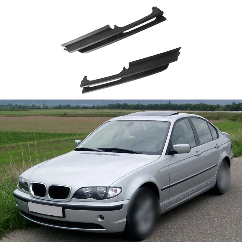 2pcs Front Left Right Bumper Lower Side Lateral Grille For BMW 330i 330Xi 325i 325Xi E46 09/01 2001