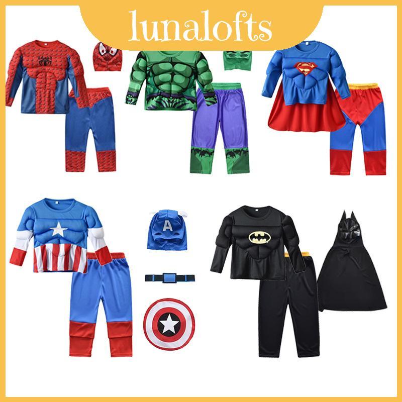 Cosplay ชุดฮีโร่ Marvel และ DC สำหรับเด็ก ทำจากโพลีเอสเตอร์และสแปนDEX สวมใส่สบาย