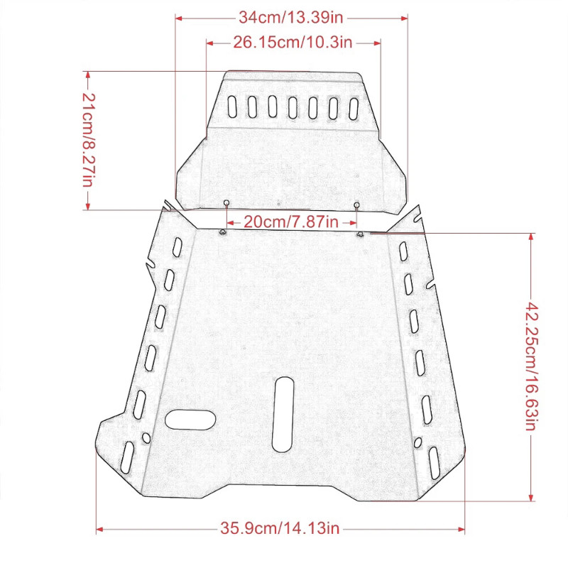 For Honda Goldwing 1800 GOLDWING1800 GL1800 F6B 2001-2017 Lower Skid Plate Engine Chassis Protectio