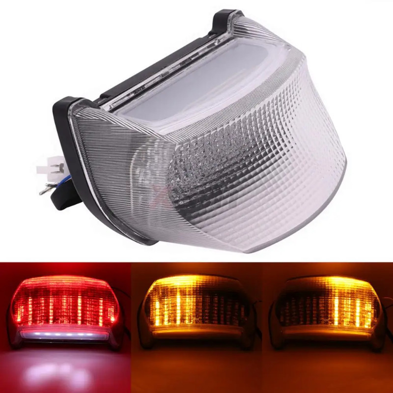Motorcycle LED Tail Light Brake Light Turn Signal Light For Kawasaki ZX-7R ZX7R ZX750 ZX7RR 1996-20