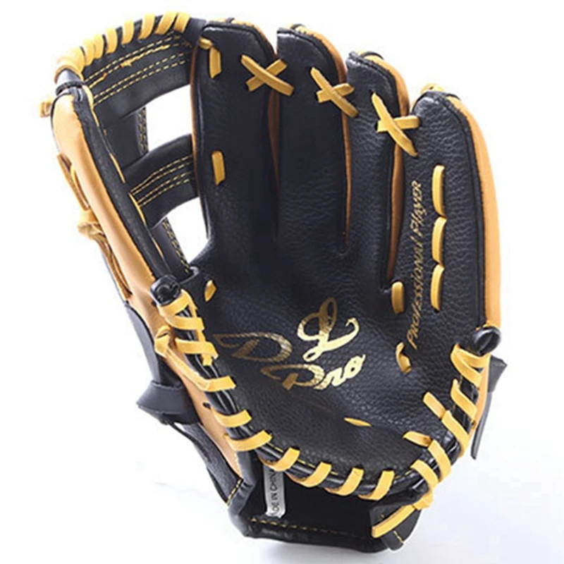 1 Pcs Double Layer Cowhide Baseball Glove Softball Glove Batting Gloves 11.5Inch, Suitable For Teen
