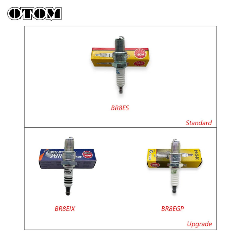 OTOM 2023-2025 Motorcycle Ignition Spark Plug Engine Part BR8ES BR8EIX BR8EGP For KTM SX250 XC300 T