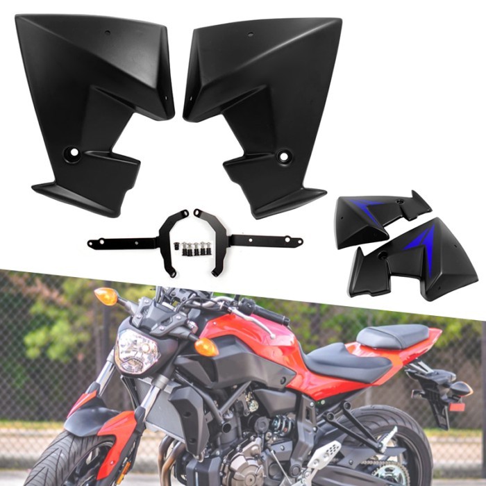 MT07 FZ07 Motorcycle ABS Plastic Radiator Side Panels Protector Cover Fairing For Yamaha MT-07 FZ-0