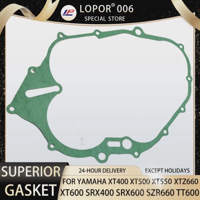 LOPOR Motorcycle Engine CRANKCASE COVER Gasket For YAMAHA XT400 XT500 XT600 XTX660 TT600 SRX600 SRX