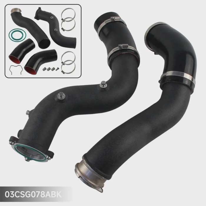 Black Intercooler Turbo Charge Pipe Kit For BMW G20 G22 G28 Z4 B48 320i 330i 420i 430i G28 2019+ 2.
