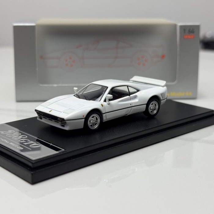 Hone Model 64 1/64 Ferrari Ferrari 288gto โมเดลรถโลหะผสมสีขาว