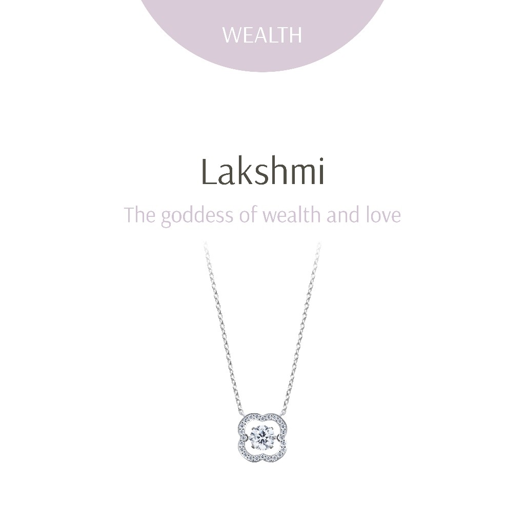 Ravipa | LAKSHMI Dancing Diamond Florent Necklace พระแม่ลักษมี - สร้อยคอ