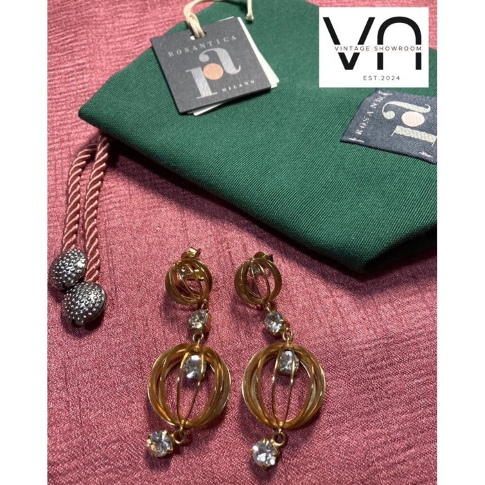 J00040 Brandname: ต่างหู Rosantica Milano ของแท้ 100% รวมถุงผ้า Vintage Earrings Rosantica Milano 1