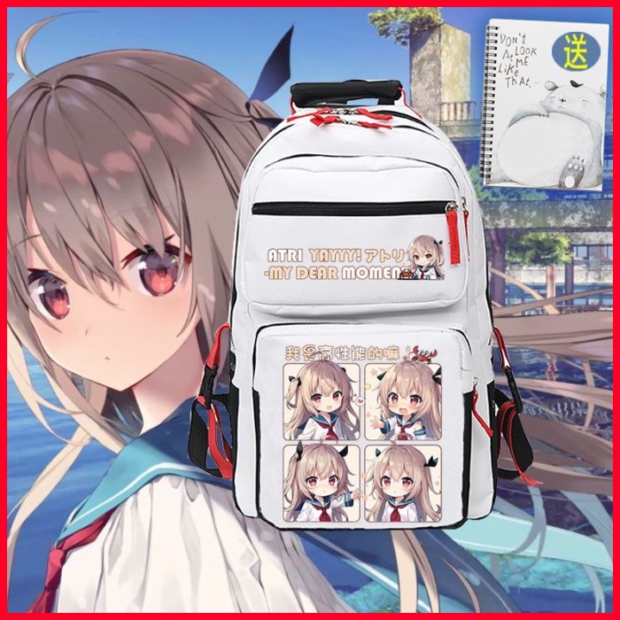 [MC] กระเป๋านักเรียน ATRI ATRI My Beloved Time Merchanted Emoticon กระเป๋าน่ารักการ์ตูนอะนิเมะผู้ชาย