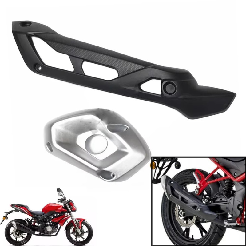 Motorcycle Silencer Insulation Decorative Cover Exhaust Pipe Trim Cover For Keeway RKF125 RKF 125