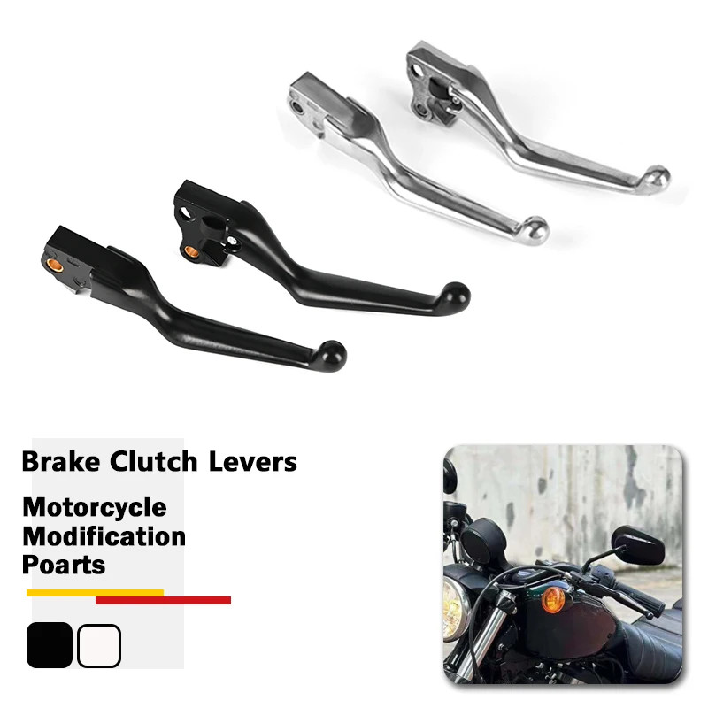 Brake Clutch Lever Hand Control Kit Black Fit For Harley Sportster 883 Iron XL883N SuperLow XL883L