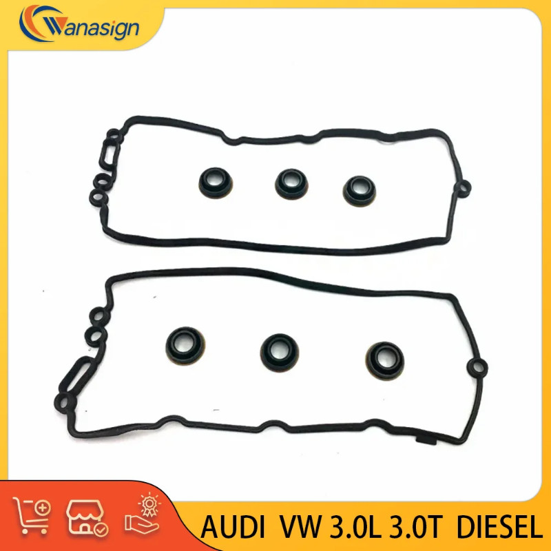 Valve cover gasket SET for AUDI Volkswagen A4 A5 S5 A6 A7 A8 Q5 Q7 Q8 AMAROK TOUAREG 3.0L 3.0T V6 2