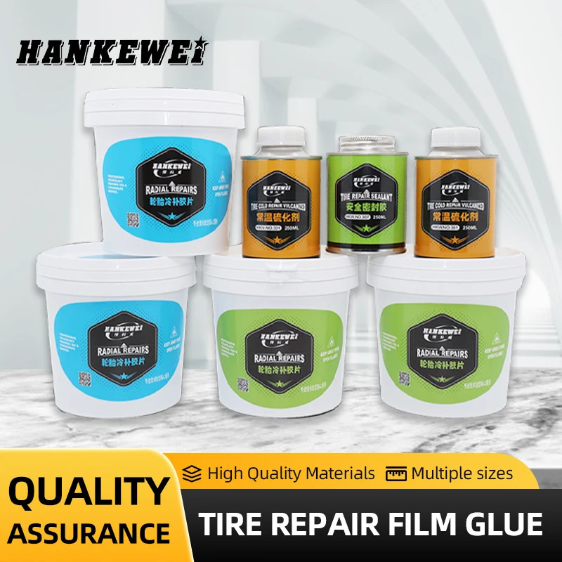 Tire Repair Patches for Car with High Strength Adhesive Sealant Punctures Leaks Tire Fix 10# 11# 12