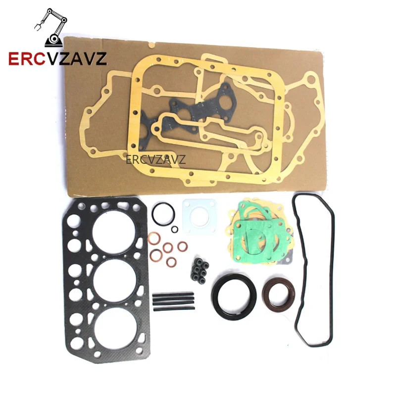 K3D Engine Overhaul Gasket Kit MM408453 MM408445 For Mitsubishi Iseki TU170F TU177 Tractor MM15T Mi