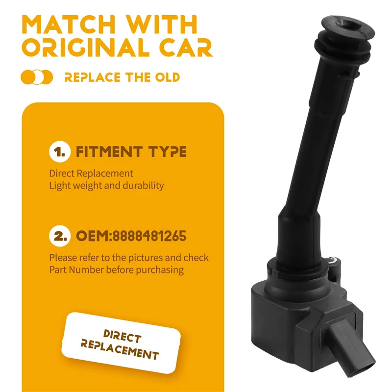 AASS-4PCS Car Ignition Coil For Volvo Geely Coolray Jiaji LYNK&CO 01 02 03 05 06 1.5T 8888857324 20