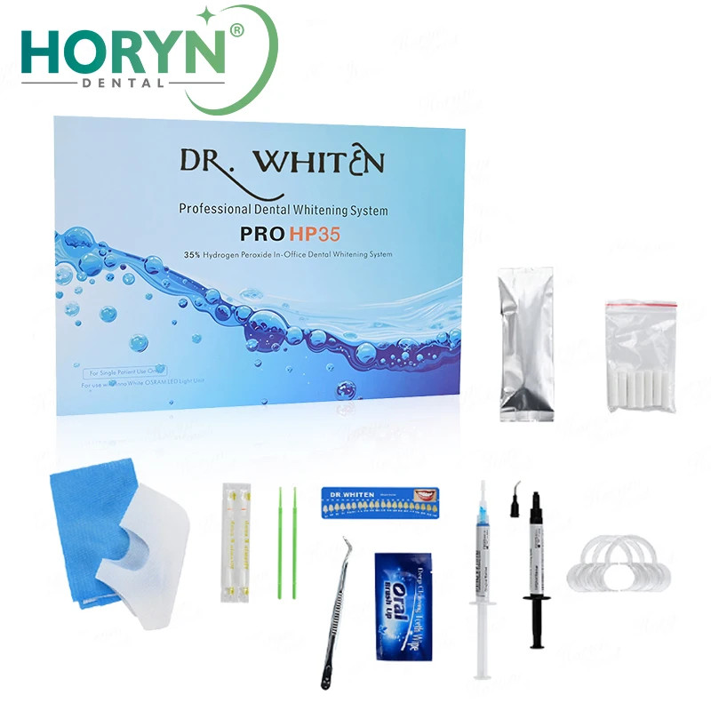Professional Teeth Bleaching Kit Dental Whitening Kit Hydrogen Peroxyde Teeth Whitening Gel 35% Tee