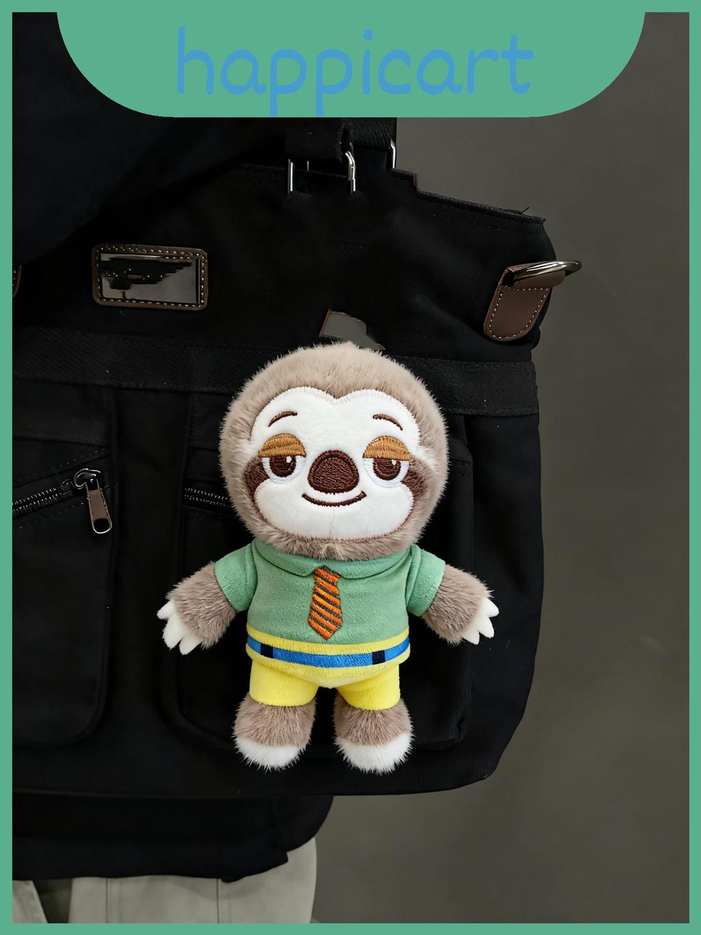 Zootopia น่ารัก Judy Nick Sloth และ Benjamin พวงกุญแจตุ๊กตาสําหรับกระเป๋าตกแต่ง