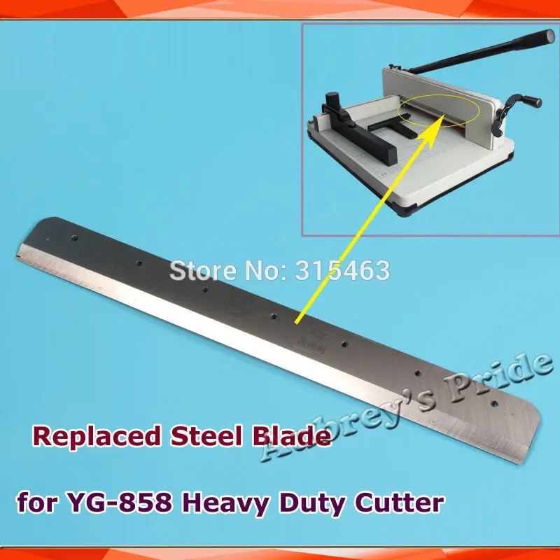 A4 Size Replaced Steel Blade Tool for YG-858 Heavy Duty Stack Paper Ream Guillotine Cutter Hand Par