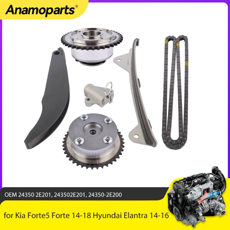 Engine Parts Timing Chain Kit VVT Gear Fit 2.0 L G4NA G4NC For Hyundai Elantra Sonata Tucson KIA So