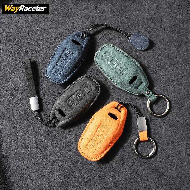 C Car Remote Key Case Cover Made Olcantara Protection For Audi A5 B10 S5 2025 A6 E Tron Q6 E-Tron 2