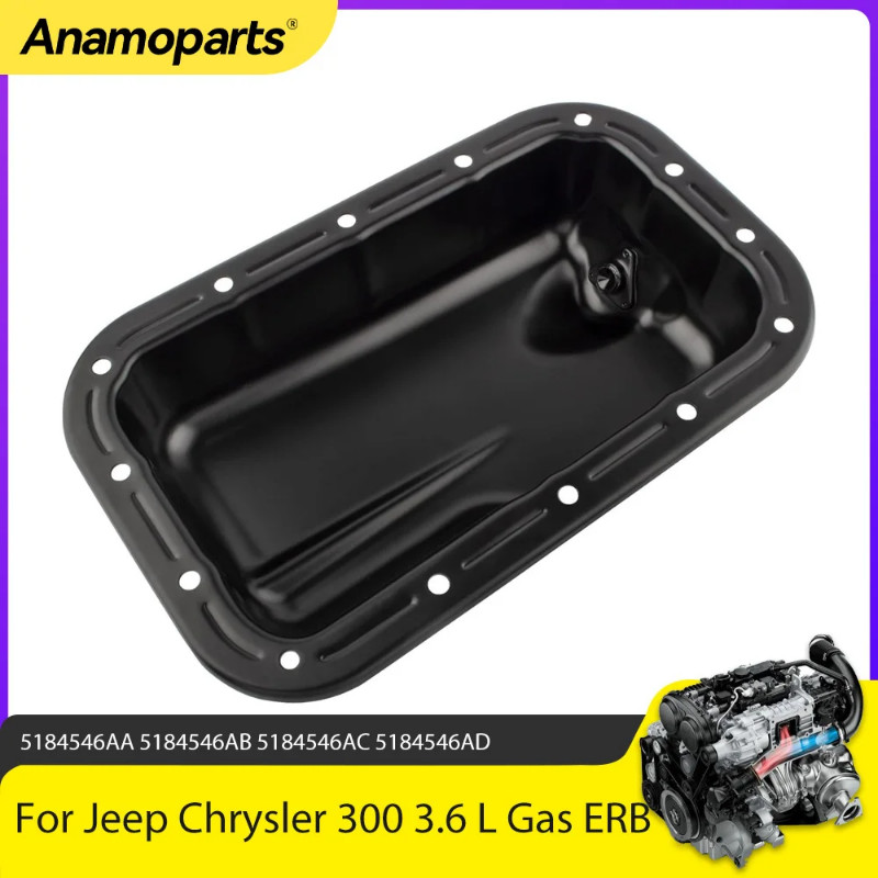 Engine Parts Oil Pan Fit 3.6 L V6 Gas ERB For Chrysler 300 Challenger Charger Wrangler 3.6L 11-16 5