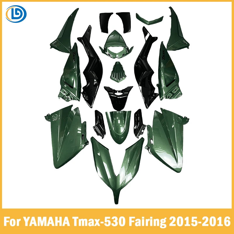 Motorcycle For Yamaha TMAX530 TMAX 530 2015 2016 Full Fairing Kit Dark Green Bodywork Cowling ABS I