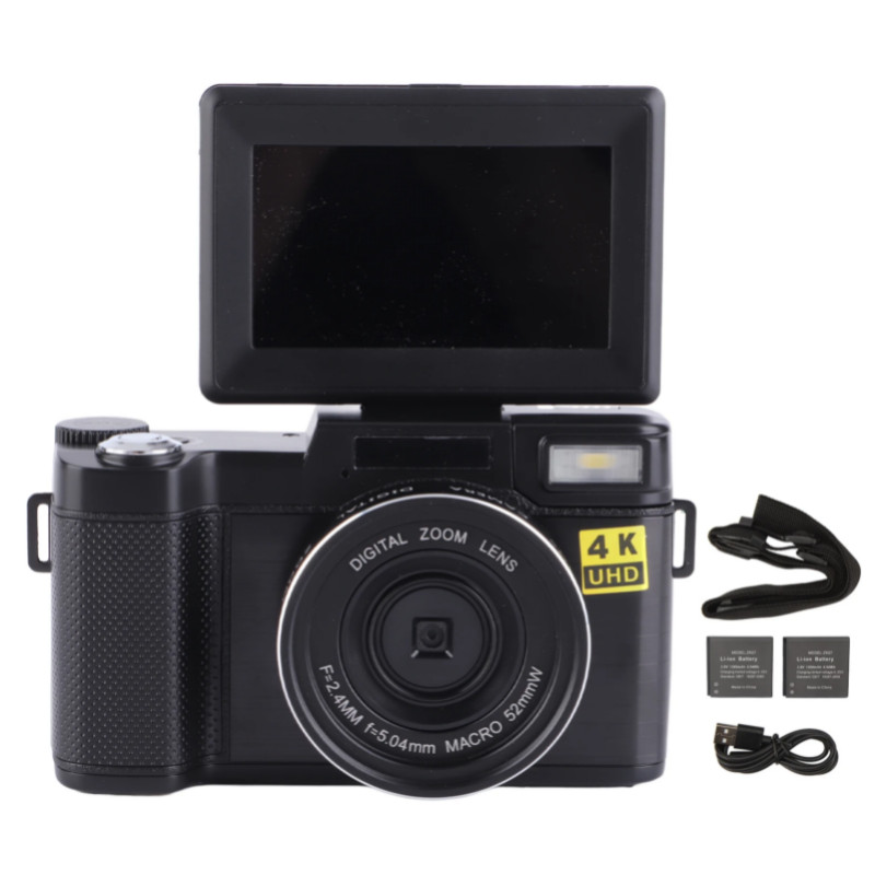 48MP 4K Digital Camera 48MP Vlogging Camera Anti ShakE 4K Digital Camera with 3.2 Inch  Display Scr