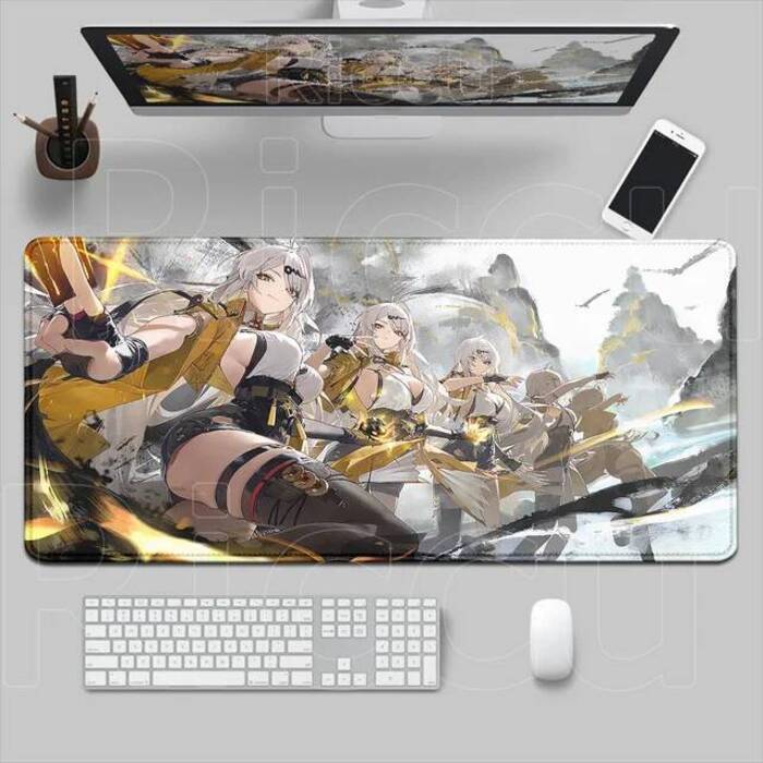 วอลล์เปเปอร์มากมาย Pretty Zenless Zone Zero Ukinami Yuzuha Alice Mouse Pad ZZZ Mousepad แล็ปท็อป XXL