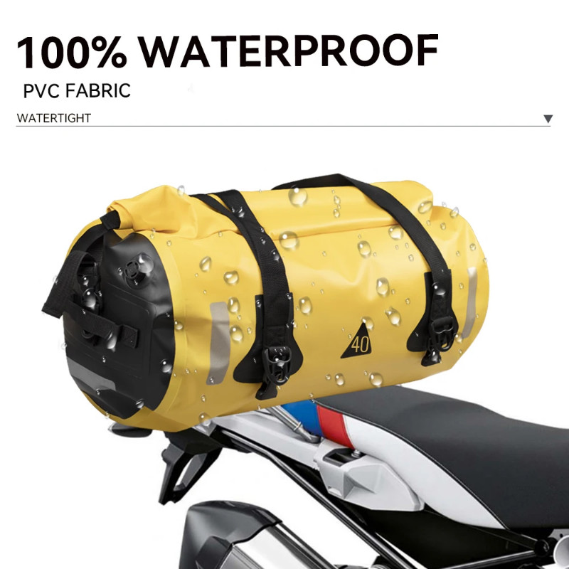 Motorcycle Bag Outdoor PVC Dry Sack Bag Waterproof 40L 60L 80L, Shoulder, Bag, Diving, Swimming, Hi
