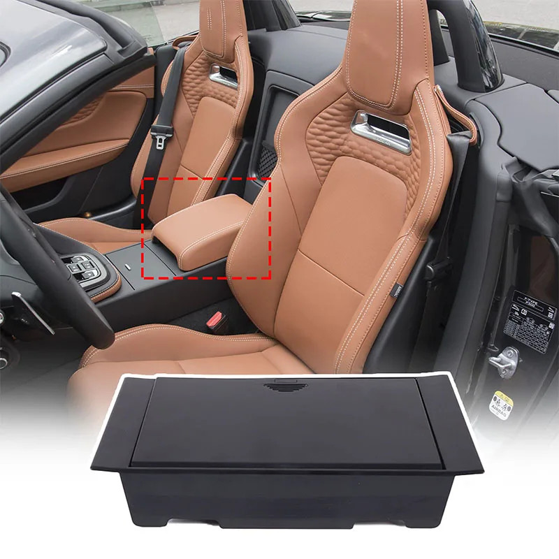 Auto Center Console Organizer For Jaguar F-TYPE 2013-2024 Car Armrest Hidden Storage Box Stowing Ti