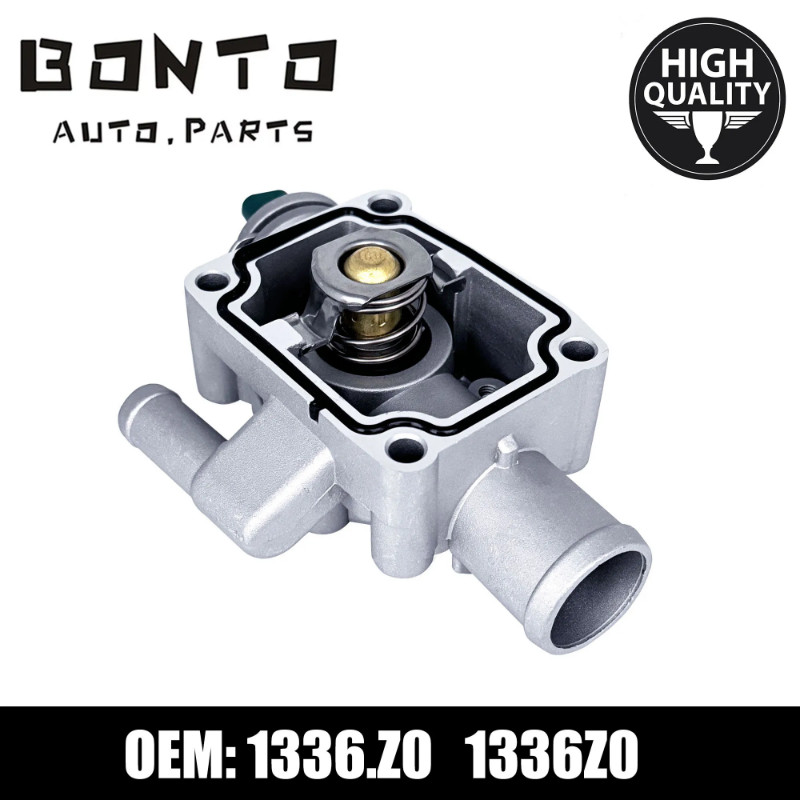 BONTO Coolant Thermostat Housing Assembly for Peugeot 206 2003-2009 Replace 1336.Z0 1336Z0
